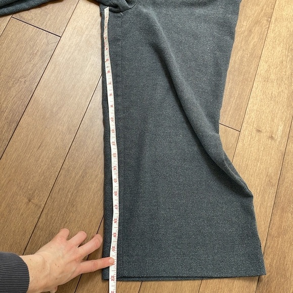 Oak & Fort herringbone tweed jumpsuit XS gray sleeveless wide leg pant suit - Picture 15 of 16